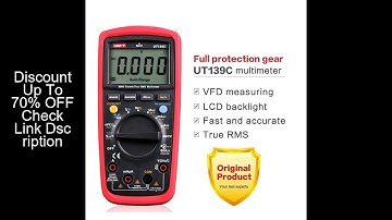 UNI-T Digital Multimeter UT139C NCV Multimetro True RMS Temperature Tester Electrical Handheld AC DC