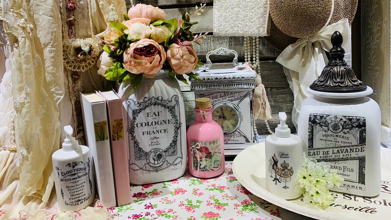 3 SHABBY CHIC TRASH TO TREASURE MAKEOVERS & DOLLAR TREE DIY'S (130)