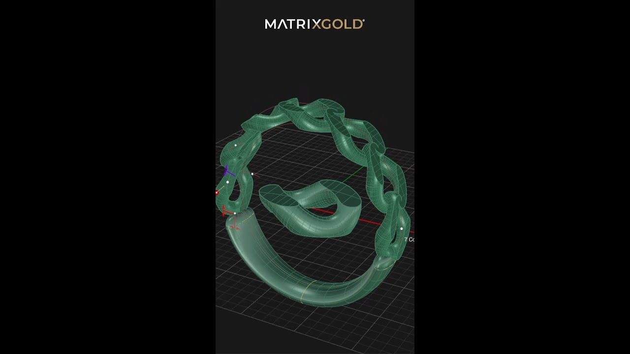chain-link ring MatrixGold
