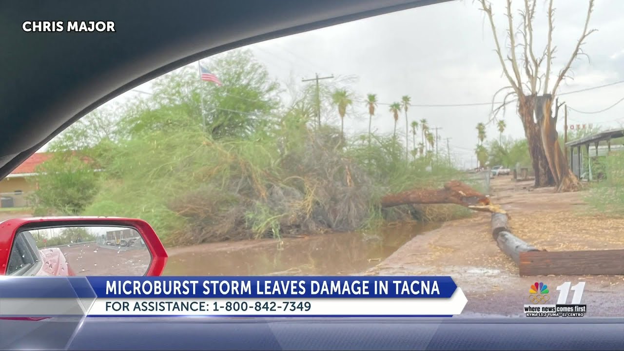 Tacna microburst storm YouTube