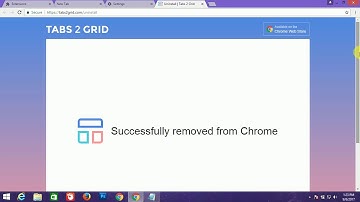 How to remove Tabs 2 Grid from Google Chrome (100% work)