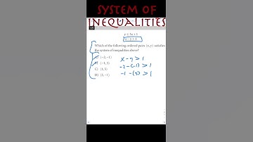SAT Math - System of inequalities Problem of the Day
