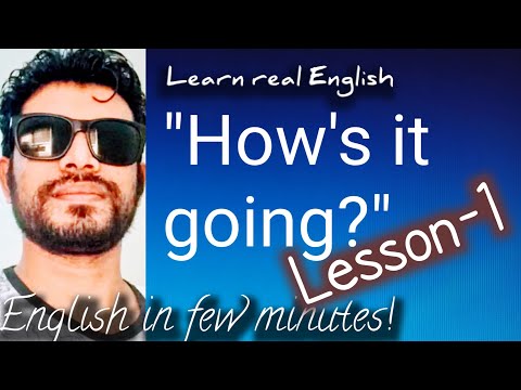 How to ask "How's it going?"/Casual question/ How to learn real English - Lesson 01