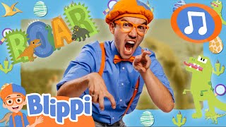 Dino Dance Song | Blippi Music Video! | Sing Along With Me! | Kids Songs