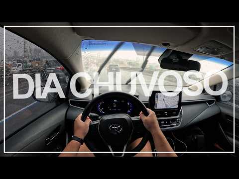 DIRIGINDO em UM DIA CHUVOSO [4K] | TOYOTA COROLLA 2.0 CVT - POV