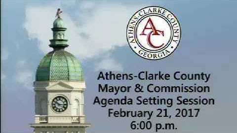 02-21-2017 Agenda Setting Session
