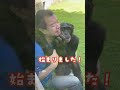 天才！チンパンジー仲良し親子💕プリンちゃんが宮沢さんを好き過ぎる件 Chimpanzee Pan-kun's daughter #shorts #チンパンジー #プリンちゃん #zoo