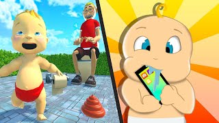 NAUGHTY BOY: DAD PRANK vs BABY PRANK - Satisfying Double Gameplay All Levels New UPDATE Android APK screenshot 5