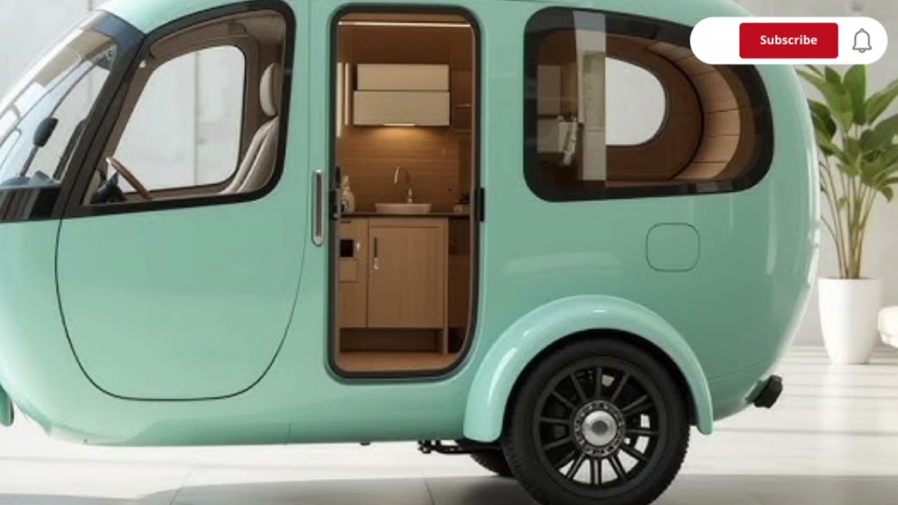 Eco-Friendly Green RV Camper Tricycle 🚲🌿 | Adventure Meets Sustainability