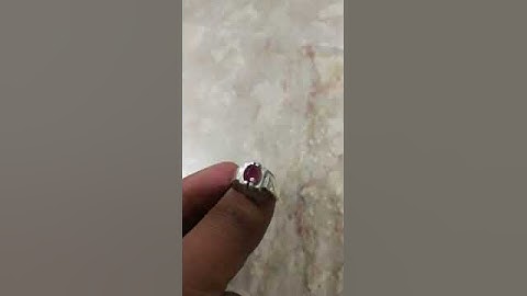 Afghanistan Ruby ring unheated untreated Pigeon blood color