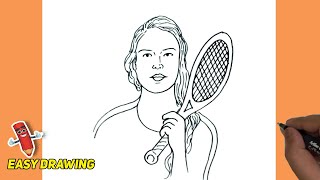 maria sharapova drawing  Portrait drawing Funny animal videos Drawings