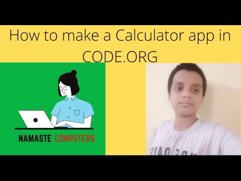 How to make a calculator app in code.org-Namaste computer#1 - YouTube