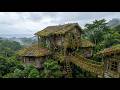 Abandoned Rain Forest Treehouse Gets Insane Jungle Luxury Bamboo High End Tech Makeover