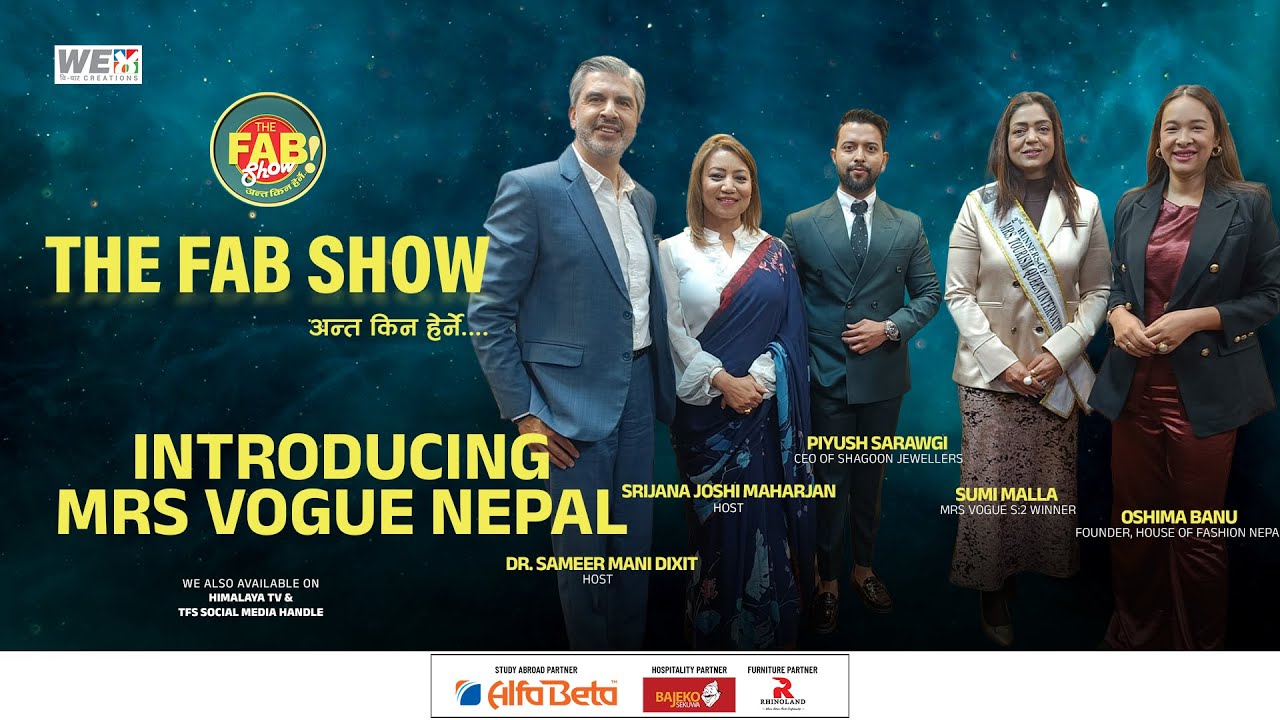 Introducing Mrs Vogue Nepal on THE FAB SHOW