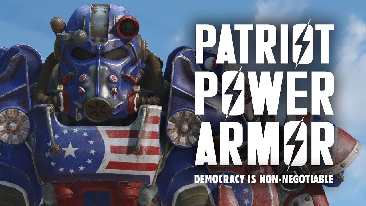 Patriotic Power Armor Paint Plus Rainbow Armor Paint Pipboy Skins Fallout 4 Creation Club