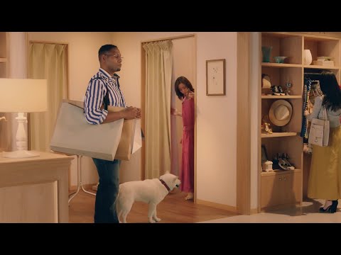 White Family SoftBank Dog CM #417. "White Family Just About? Shopping" Japanese CM [ENG SUB]