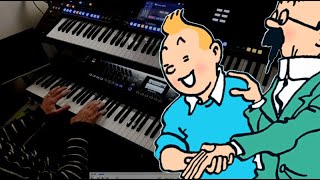 Les Aventures de Tintin, générique - Kurzweil K2700 piano / instrumental cover