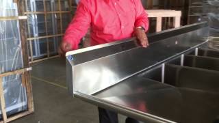 Stainless Steel Three Compartment Sink Commercial Kitchen  sinks