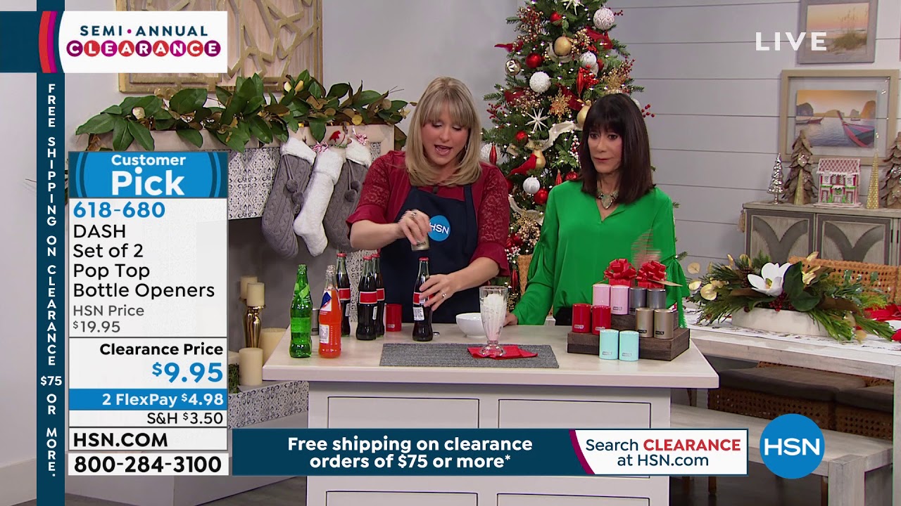 DASH Set of 2 Pop Top Bottle Openers w/BowandGo Packs