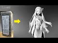 【鬼滅の刃】竈門禰豆子のフィギュアを作ってみた【clay figure/粘土】Demon Slayer:Kimetsu no Yaiba Nezuko-Kamado