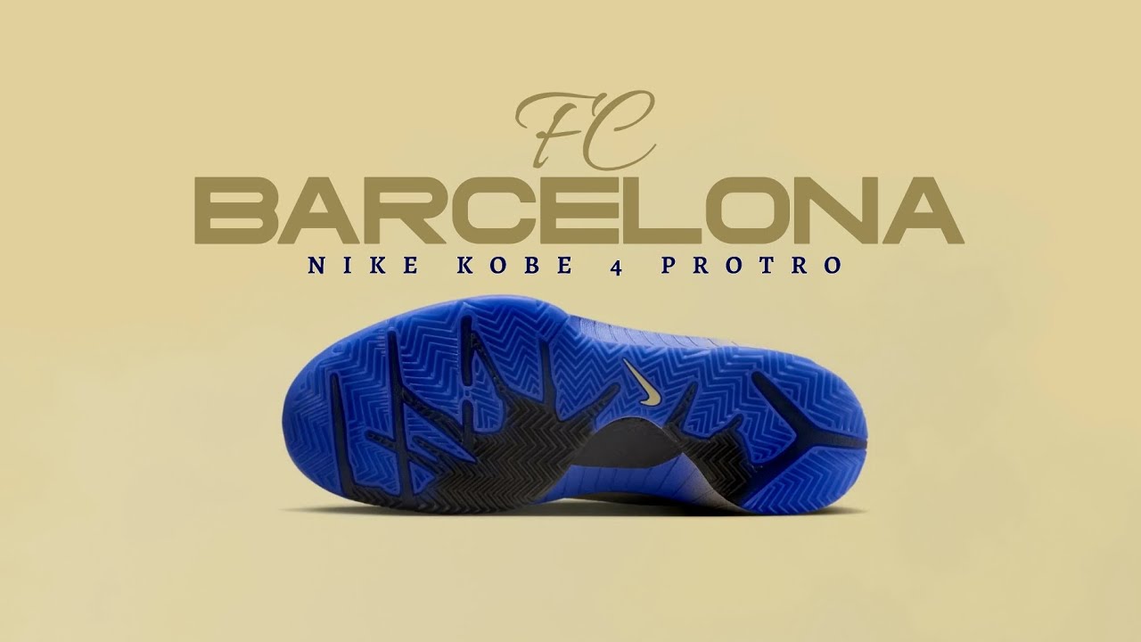FC BARCELONA x Nike Kobe 4 Protro TEAM GOLD