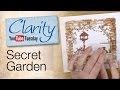Clarity Stencil and Gelli Plate How To - A Secret Garden