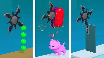 Dont Slice The Cats 🔪⚔️🪓 Very Satisfying And Relaxing ASMR Slicing Game Perfect!