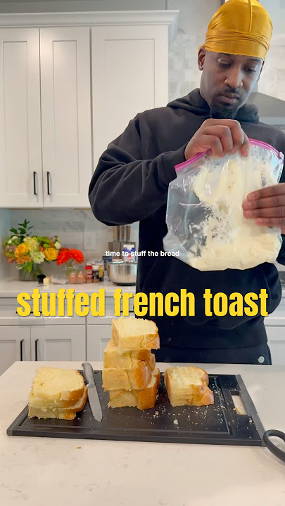 POV: Hubby Makes Strawberry Stuffed French Toast🍓 #shorts