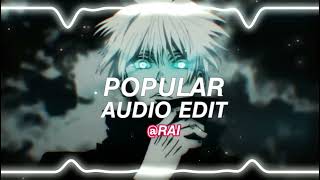 Popular - the weeknd, madonna, playboi carti「edit audio」 Resimi