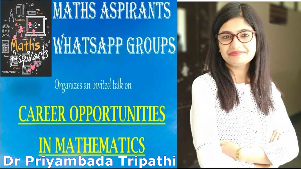 Maths Aspirants Career Opportunities in Mathematics Dr
