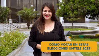 ¿Cómo votar en estas Elecciones Universitarias Untels 2023