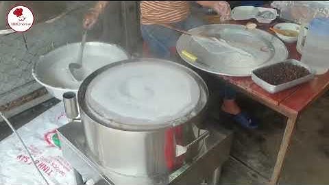 Lần đầu tráng bánh cuốn với nồi điện chỉ một chạm