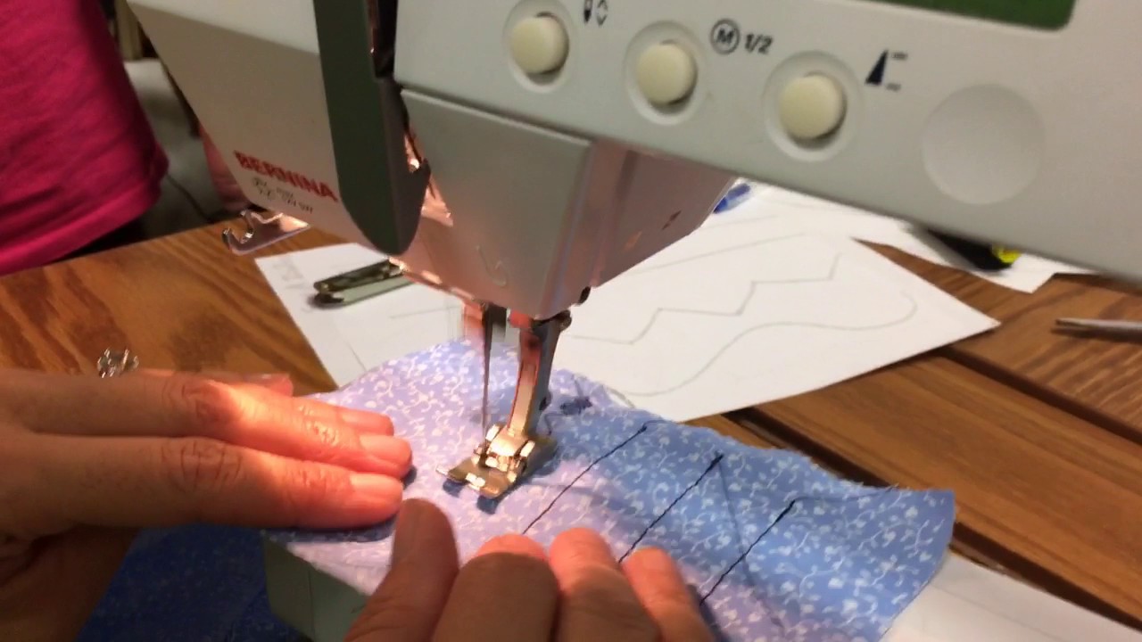 Apparel 1 - How to make a wide zig zag on the sewing machine - YouTube