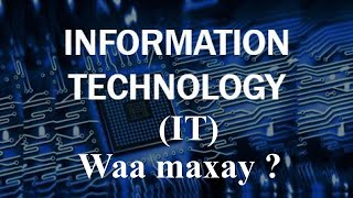 Waa Maxay Information Technology (IT) ?