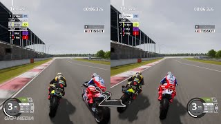 Famous MotoGP 23 - Split Screen - Marco Bezzecchi & Alex Marquez - Buddh International Circuit - Gameplay Profile