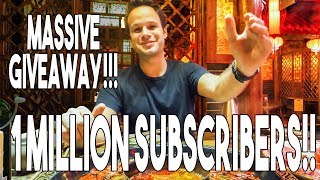 ONE MILLION SUBSCRIBERS!!! HUGE GIVEAWAY!!!