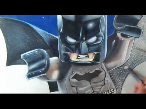 How to Draw BATMAN LEGO Realistic - YouTube