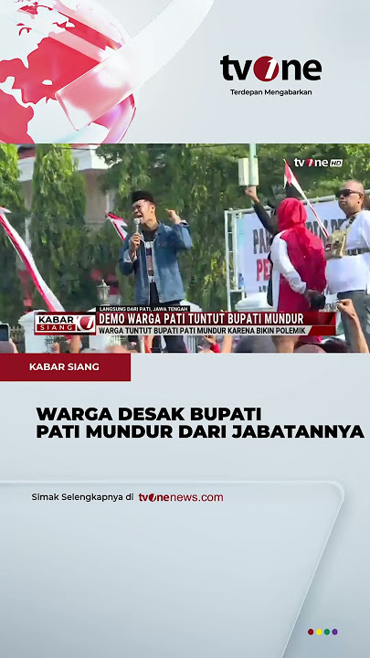 Ribuan Orang Hadiri Aksi Demo Menuntut Bupati Pati Mundur #short #pati