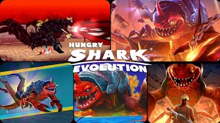 Unlocking new leviathan (Demon-Shark). Gameplay. Hungry Shark Evolution. screenshot 3