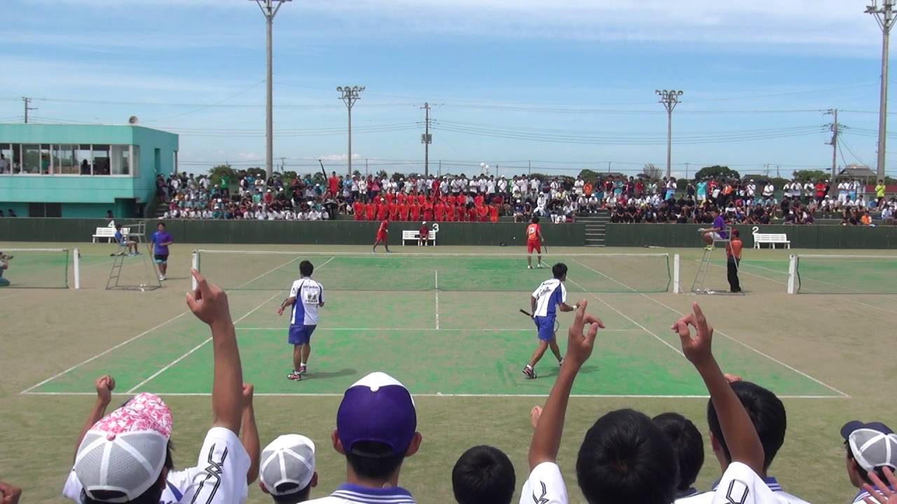 '16 東日本大学対抗ソフトテニス競技大会　男子　決勝　2 (日体サイドより)