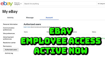 Employee Access & Managed Users on Ebay is LIVE NOW!!!