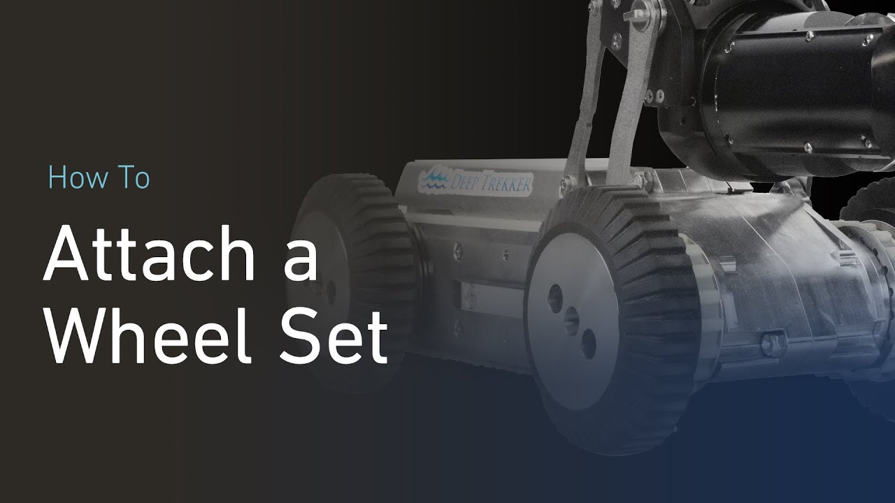 DT320 Mini Pipe Crawler Training | How to attach a wheel set