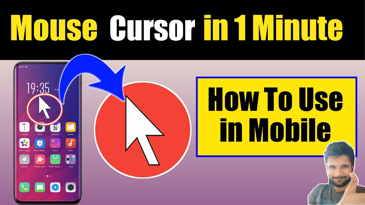 How to change mouse cursor in mobile otg? 