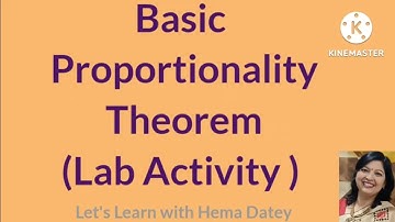 Basic Proportionality Theorem/Lab Activity /Class 10/Mathematics
