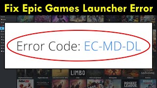 Epic Games Launcher error code MD-DL
