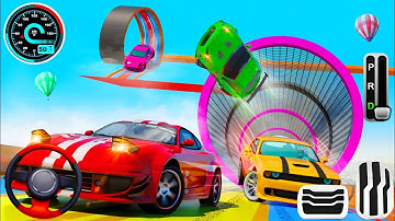 Impossible Vertical Ramp Simulator 3D - Car Stunts Mega Tracks Racing - Android GamePlay