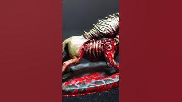 🩸Torn flesh painting. Barghest miniature painting.  Descent 2-nd edition. #boardgames #miniatureart