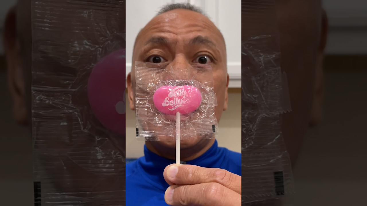 👂 ASMR JELLY BELLY LOLLIPOP CANDY BUBBLE GUM FLAVOR AND EATING SOUNDS 👂 