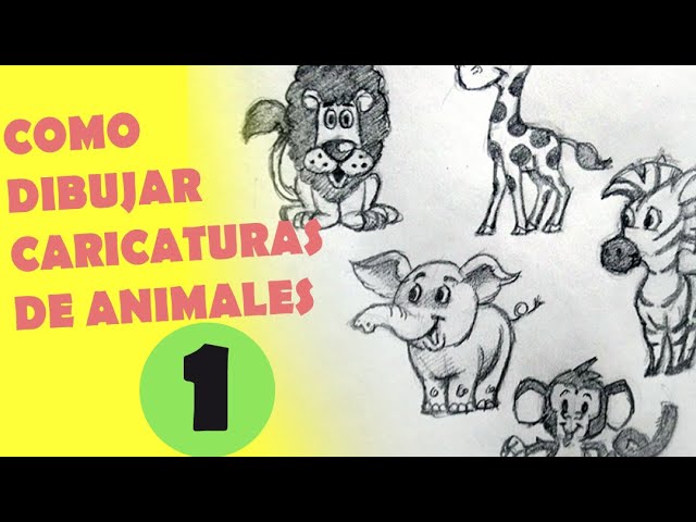 COMO DIBUJAR ANIMALES DE LA SABANA EN CARICATURA FACILMENTE