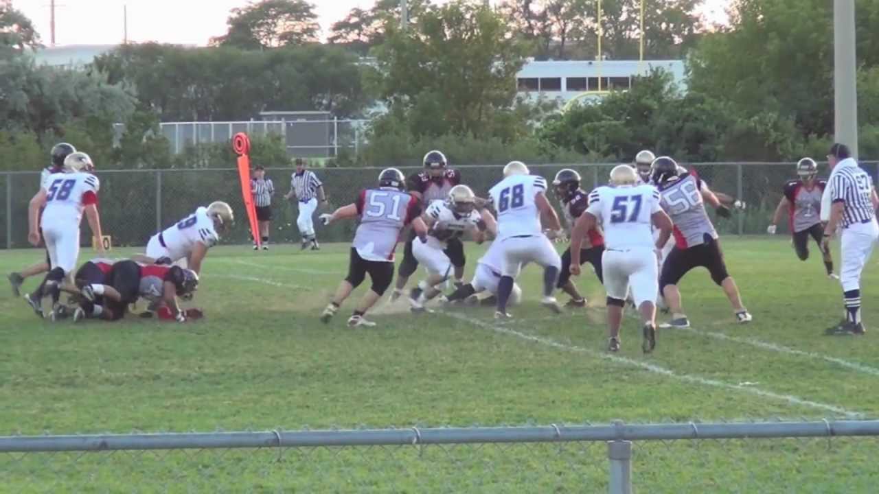 Markham Raiders vs Metro Toronto Wildcats Highlights OVFL 2012